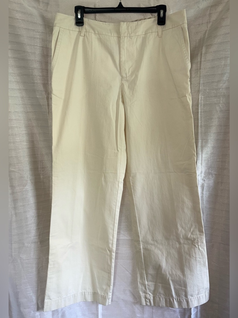Liz Claiborne wide leg, off white pants